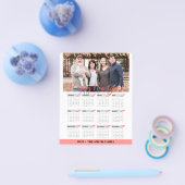 Budget 2023 Roos Gold Modern Photo Calendar Kaart (Enkel)