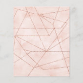 Budget 2023 Roos Gold Modern Photo Calendar Kaart (Achterkant)