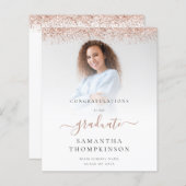 Budget 2024 Afstudeerder Foto Roos Gold Glitter Aa (Voorkant / Achterkant)