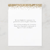 Budget 2024 Afstudeerder Photo Gold Glitter Aankon (Achterkant)