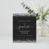 Budget 2024 Afstudeerder Silver Glitter Black Aank (Staand voorkant)