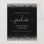 Budget 2024 Afstudeerder Silver Glitter Black Aank (Voorkant)