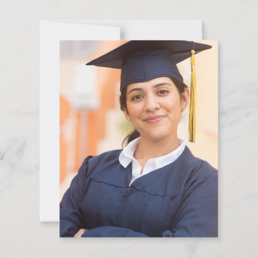 Budget 2024 Afstuderen Blue Agaat Foto uitnodigen (Achterkant)