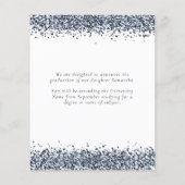 Budget 2024 Afstuderen Blue Glitter Aankondiging (Achterkant)