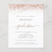 Budget 2024 Afstuderen Foto Roos Gouden Glitter (Voorkant)