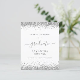 Budget 2024 Afstuderen Silver Glitter Aankondiging