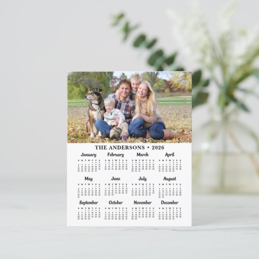 Budget 2025 Aangepaste Fotokalender Kaart 12 Maand (Staand voorkant)