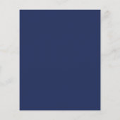 Budget 2025 Afstuderen Navy Blue Gold Invitation (Achterkant)
