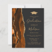 Budget 2025 Afstuderen Roest Agaat Foto Uitnodigen (Voorkant)