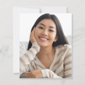 Budget 2025 Afstuderen Zwarte Agaat Foto Uitnodige (Achterkant)