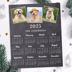 Budget 2025 Custom 3 Foto 12 Maand Kalender Kaart