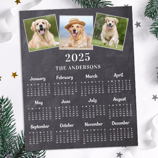 Budget 2026 Custom 3 Foto 12 Maand Kalender Kaart