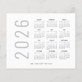 Budget 2026 Kalender 2 Foto Vrolijk Kerstfeest (Achterkant)