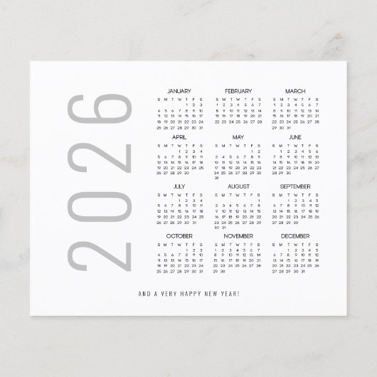 Budget 2026 Kalender 2 Foto Vrolijk Kerstfeest (Achterkant)