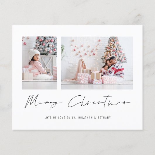 Budget 2026 Kalender 2 Foto Vrolijk Kerstfeest (Voorkant)