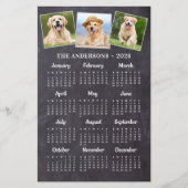 Budget 2026 Rustieke Krijtbord Fotokalender Kaart (Voorkant)