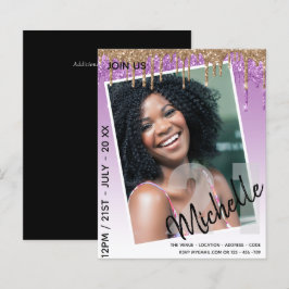 BUDGET 21e verjaardag FOTO Druppelende glitter uit