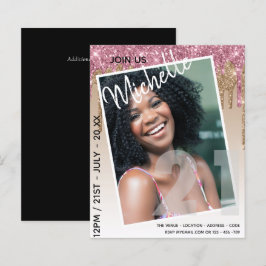 BUDGET 21e verjaardag FOTO Druppelende Glitter Uit