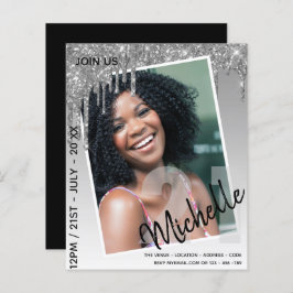 BUDGET 21e verjaardag FOTO Druppelende glitters ui