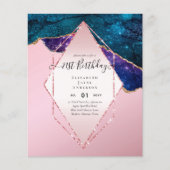 BUDGET 21e Verjaardag Glitterende AGATE Schitter U Flyer (Voorkant)