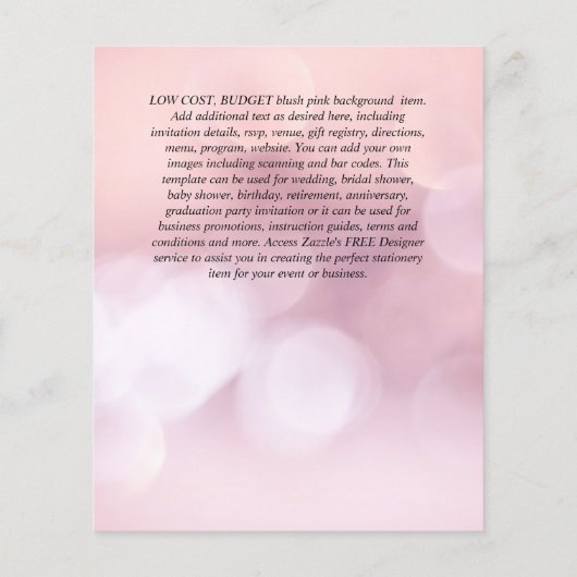 BUDGET 21e Verjaardag Glitterende AGATE Schitteren Flyer (Achterkant)