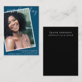 BUDGET 21e verjaardagsuitnodiging FOTO-herinnering Notitiekaartje (Voorkant / Achterkant)