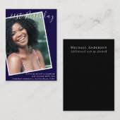 BUDGET 21e verjaardagsuitnodiging PHOTO aandenken Notitiekaartje (Voorkant / Achterkant)