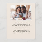 Budget 2-Foto Boho Arch Beige Sla de datum op (Achterkant)