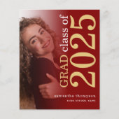 Budget 2 foto Maroon Gold 2023 Aankondiging Afstud (Voorkant)