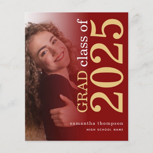 Budget 2 foto Maroon Gold 2023 Aankondiging Afstud (Voorkant)