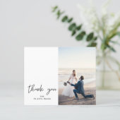 Budget 2 Foto Modern Calligrafie Dank u (Staand voorkant)