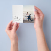 Budget 2 Foto Modern Calligrafie Dank u Flyer (Hand)