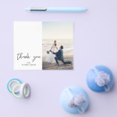 Budget 2 Foto Modern Calligrafie Dank u Flyer (Enkel)