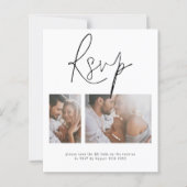 Budget 2 Foto QR Code Online Weddenschap RSVP Enc (Voorkant)