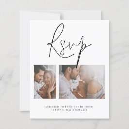 Budget 2 Foto QR Code Online Weddenschap RSVP Enc