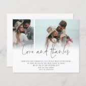 Budget 2 Foto QR Code Script Weddenschap Bedankt (Voorkant / Achterkant)