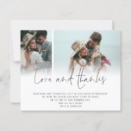 Budget 2 Foto QR Code Script Weddenschap Bedankt