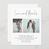 Budget 2 Foto QR Code Weddenschap Bedankt (Voorkant / Achterkant)