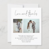 Budget 2 Foto QR Code Weddenschap Bedankt (Voorkant)