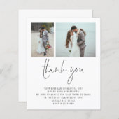 Budget 2 Foto QR Code Weddenschap Bedankt (Voorkant / Achterkant)