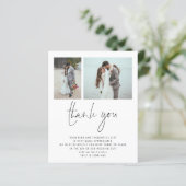 Budget 2 Foto QR Code Weddenschap Bedankt (Staand voorkant)