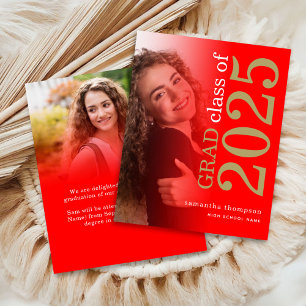 Budget 2 foto Red Gold 2025 Afstuderen Aankondigen
