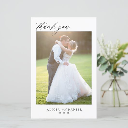 Budget 2 foto script QR code bruiloft dank u (Staand voorkant)