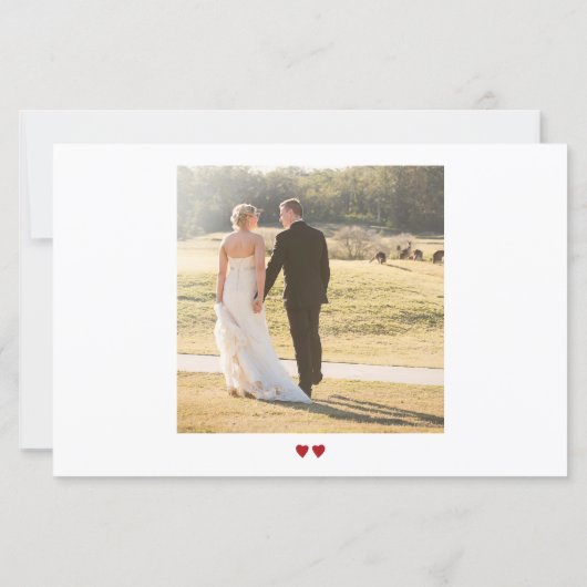 Budget 2 foto's liefde en bedankt bruiloft bedankt (Achterkant)