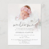 Budget 2 foto's Overlay Gold Welkom Geboorte (Voorkant)