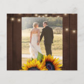 Budget 2 foto's Rustige bruiloft bedankt kaart (Achterkant)