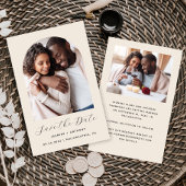 Budget 2-Photo Arch Beige Bewaar de datum