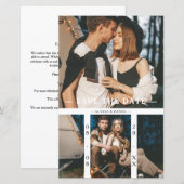 Budget 2 Photos Chic Collage Wedding Minimalist (Voorkant / Achterkant)