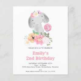 Budget 2e verjaardag van de uitnodiging van de par