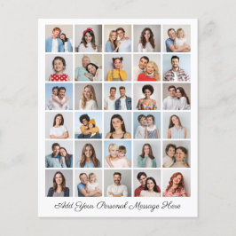 Budget 30 Foto Collage Voeg uw groet toe  Flyer